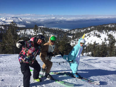 Costumes on Heavenly Ski Restort