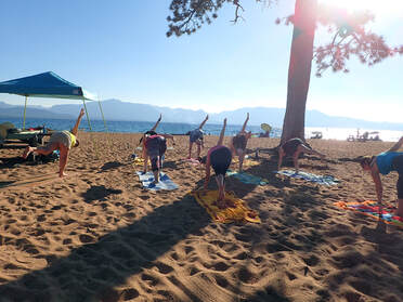 Phish Yoga at Nevada Beach with Lake Tahoe Yoga